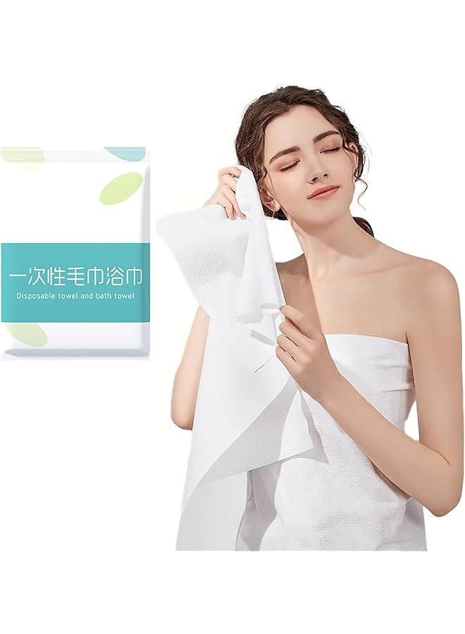 The Bros Disposable Bath Towels,Independent Packaging, Disposable Towel And Bath Towel Set, Suitable For Hotels, Bathrooms, Spa, Travel, Camping, Highly Absorbent 55x27.5 Inches, 24 * 12 Inches - Image 1