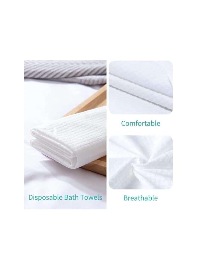The Bros Disposable Bath Towels,Independent Packaging, Disposable Towel And Bath Towel Set, Suitable For Hotels, Bathrooms, Spa, Travel, Camping, Highly Absorbent 55x27.5 Inches, 24 * 12 Inches - Image 3