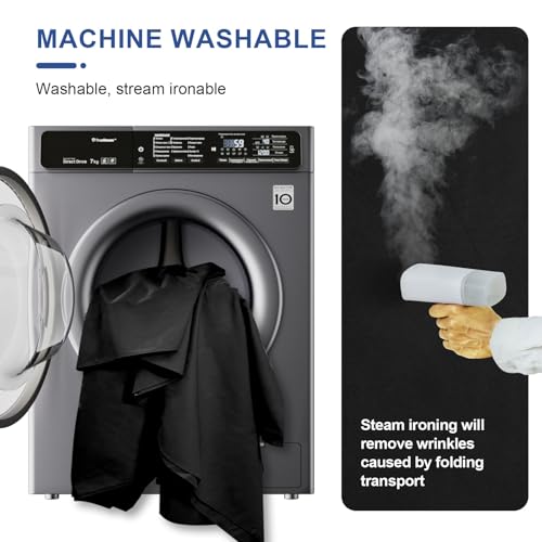 EMART Black and White Backdrop for Photography,6x9 ft 2 in 1 Black White Screen Background for Birthday Video Studio Portrait Photoshoot - Image 5