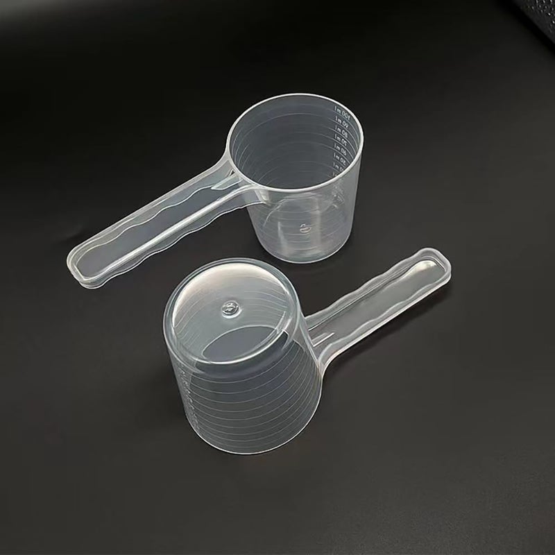 LJJCSFF 6 PCS 100ml Measuring Spoon Milk Powder Scoop Laundry Detergent Scoopers Powder Flour Scoop Spoon Plastic Measuring Spoons Set - Image 4