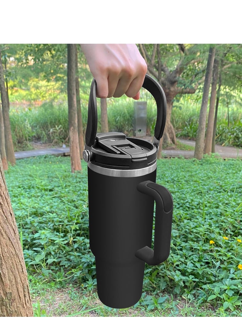 Excefore - Lid Replacement Compatible with Stanley Quencher Travel Tumbler 40 oz Cup Lid, Flip Tumbler Lid  with Handle, Spillproof, Dustproof, Stanley Cup Accessories Easy to Carry - Image 1
