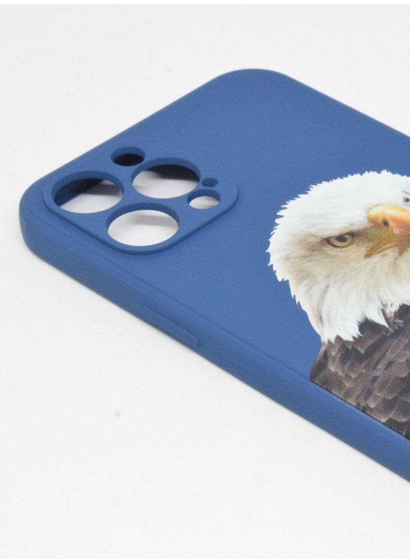 BORTONY iPhone 12 Pro Max Case Eagle Design Cover Liquid Soft Silicone with Inside Microfiber Lining Shockproof Protective  Phone Case for iPhone 12 Pro Max 6.7 inch - Image 2