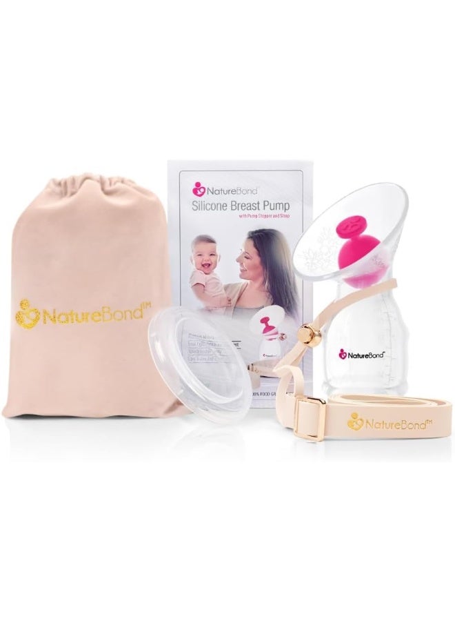 NatureBond Silicone Breast Pump Premium Pack with Stopper - Image 1