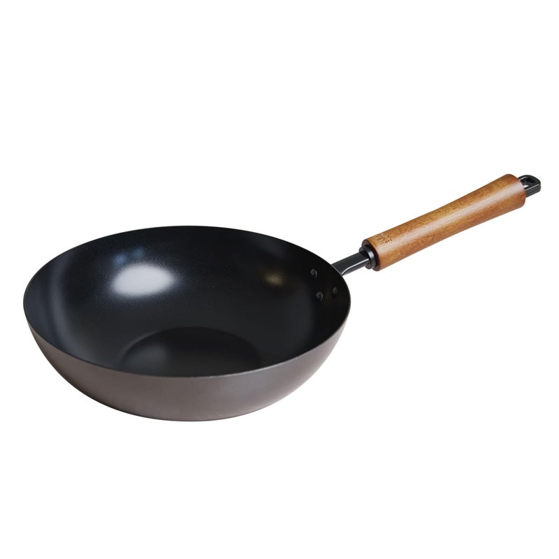 Joyce Chen Classic Series 9.5-Inch Ceramic Nonstick Carbon Steel Stir Fry Pan - Image 1