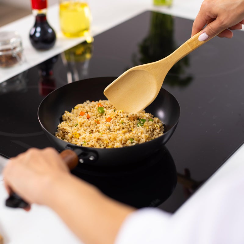 Joyce Chen Classic Series 9.5-Inch Ceramic Nonstick Carbon Steel Stir Fry Pan - Image 4