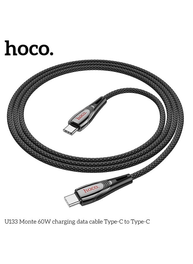 hoco. U133 Monte 60W charging data cable Type-C to Type-C  - Image 4