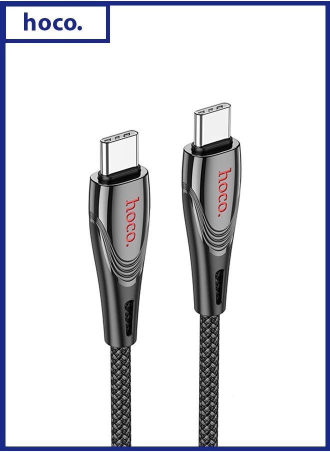 hoco. U133 Monte 60W charging data cable Type-C to Type-C  - Image 1