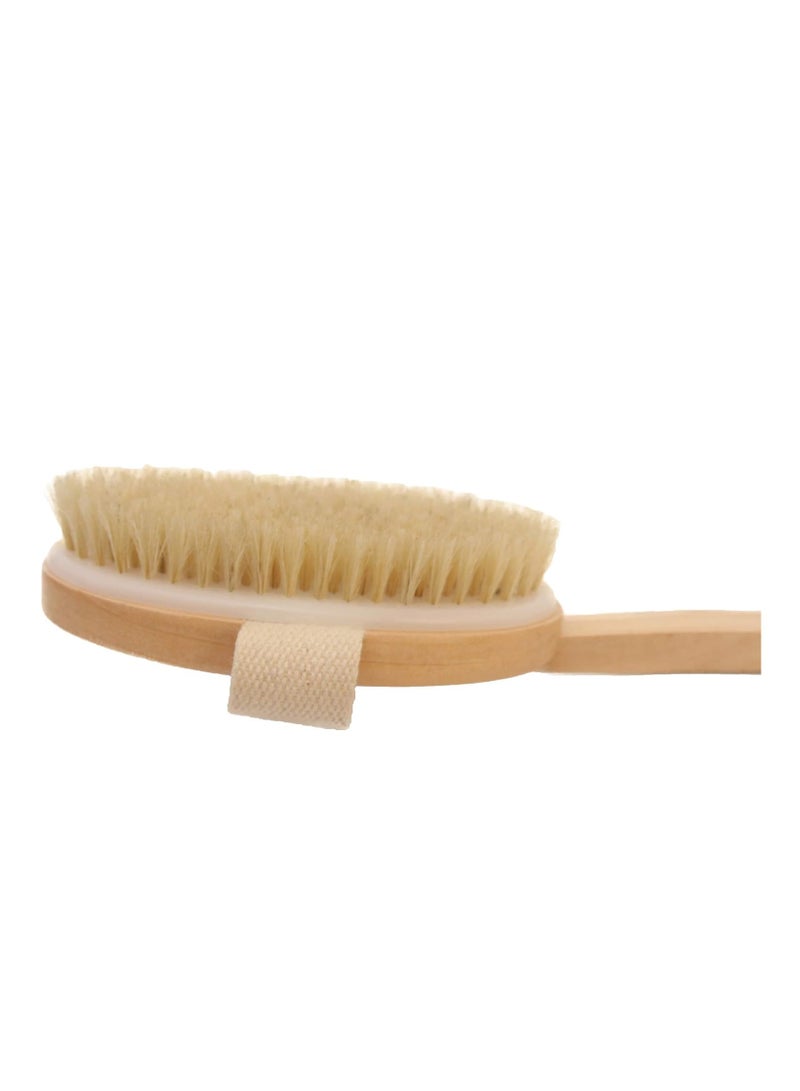 Bath Brush Long Wood Handle - Image 3