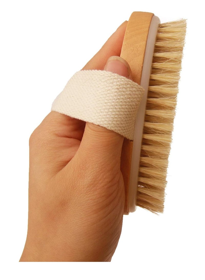 Bath Brush Long Wood Handle - Image 4