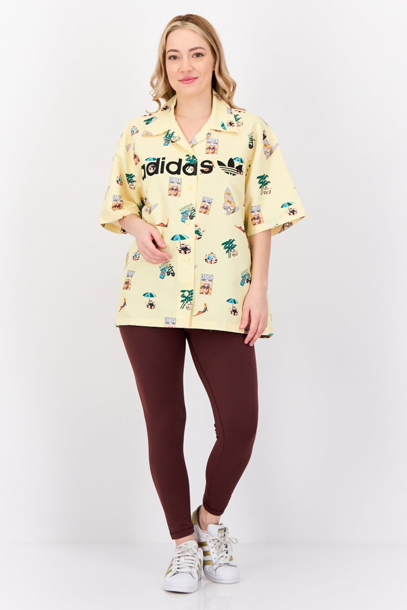 adidas Originals Women Sportswear Fit Short Sleeves Outdoor Shirt, Multicolor - Image 4