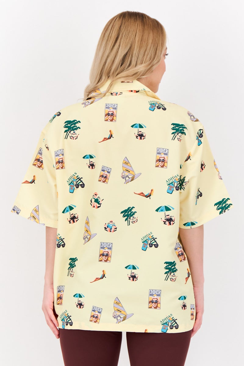 adidas Originals Women Sportswear Fit Short Sleeves Outdoor Shirt, Multicolor - Image 3