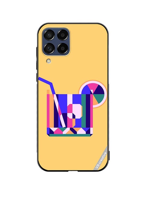 Protective Case Cover For Samsung Galaxy A12 Juice Cup Design Multicolour