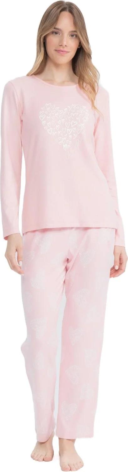 يو اس بولو اسن Women's Heart Printed Pajama Set