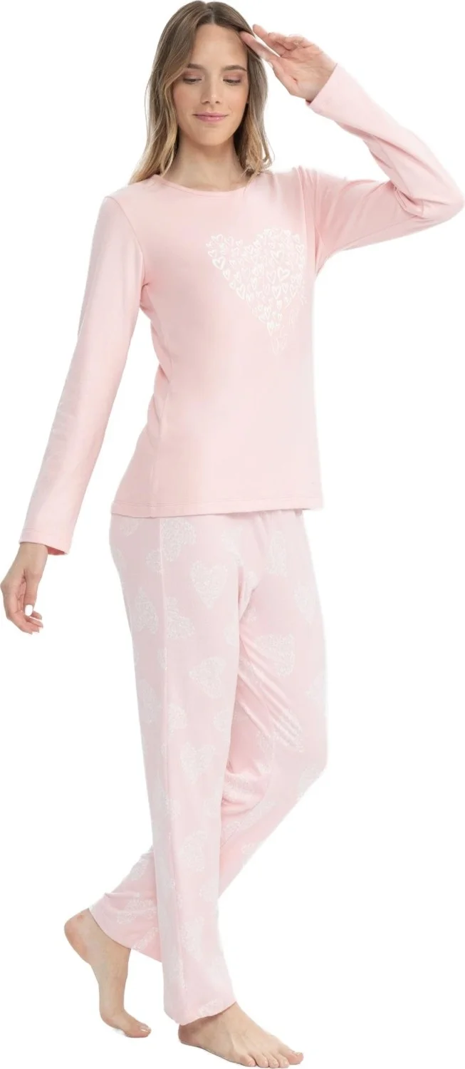 يو اس بولو اسن Women's Heart Printed Pajama Set