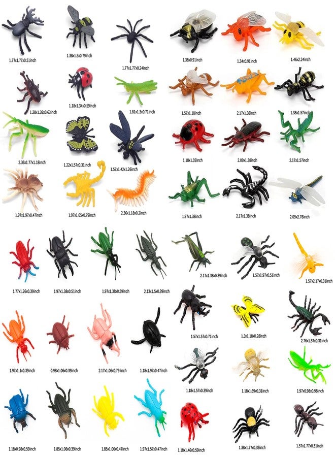 YOOHUA 48PCS Mini Bug Toys Fake Plastic Bugs and Insects for Kids Toddler Halloween Birthday Party Favors Easter Valentines Basket Stuffers Goodie Bag Fillers April Fool's Day Prank Gifts - Image 2