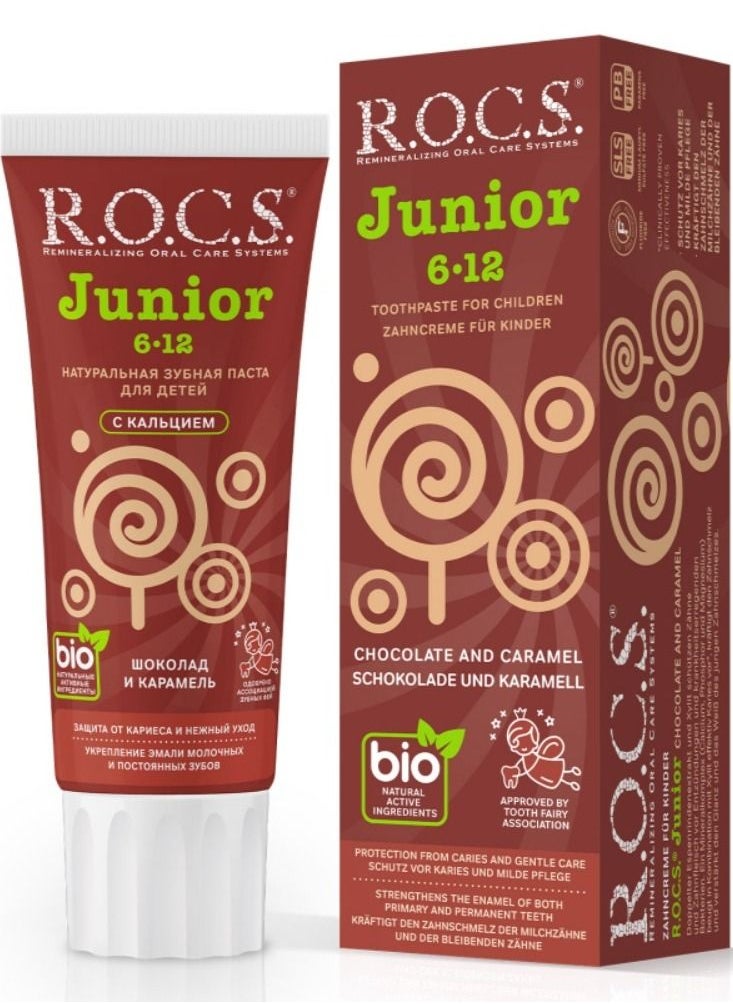 Rocs - Junior 6-12 Toothpaste 75ml - Image 1
