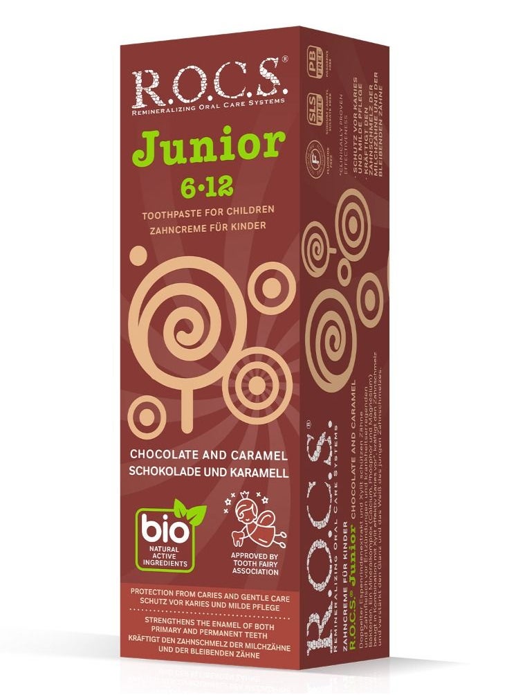 Rocs - Junior 6-12 Toothpaste 75ml - Image 1