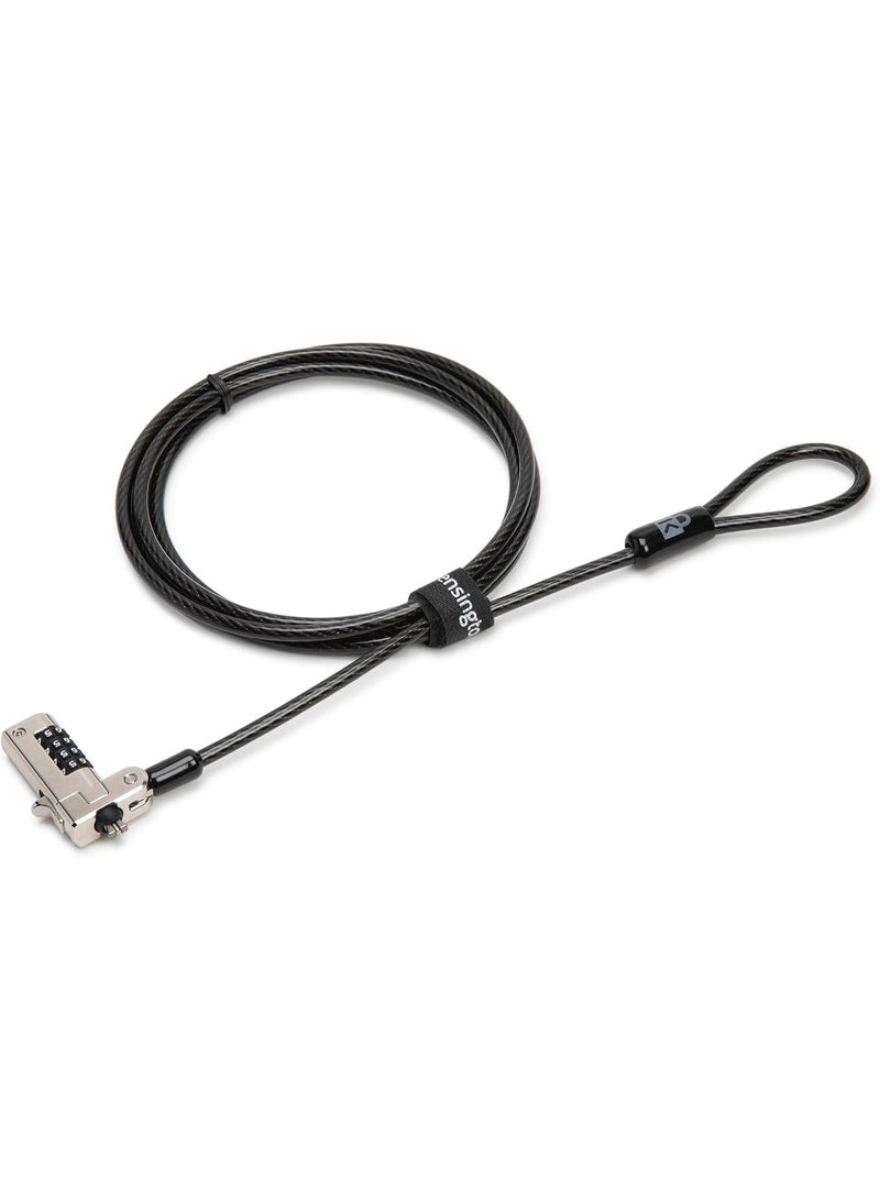 Kensington قفل كمبيوتر محمول كينجستون N17 ديل، كابل أمان بترتيب رقمي (K68008WW) أسود - Image 2