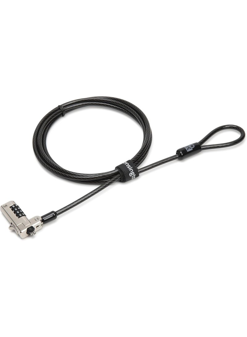 Kensington قفل كمبيوتر محمول كينجستون N17 ديل، كابل أمان بترتيب رقمي (K68008WW) أسود - Image 1