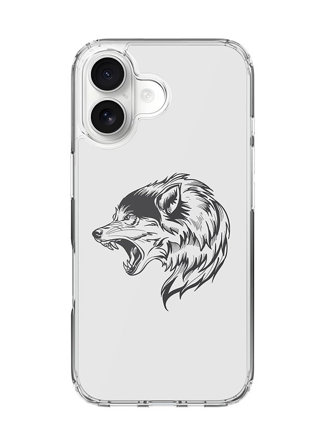 Stylizedd Classic Clear MagSafe Case for iPhone 17 , Hybrid Soft Case Flexible Edges Anti Drop TPU PC Gel Thin Transparent Cover [ Designed for iPhone 17 ] - Bear Growl