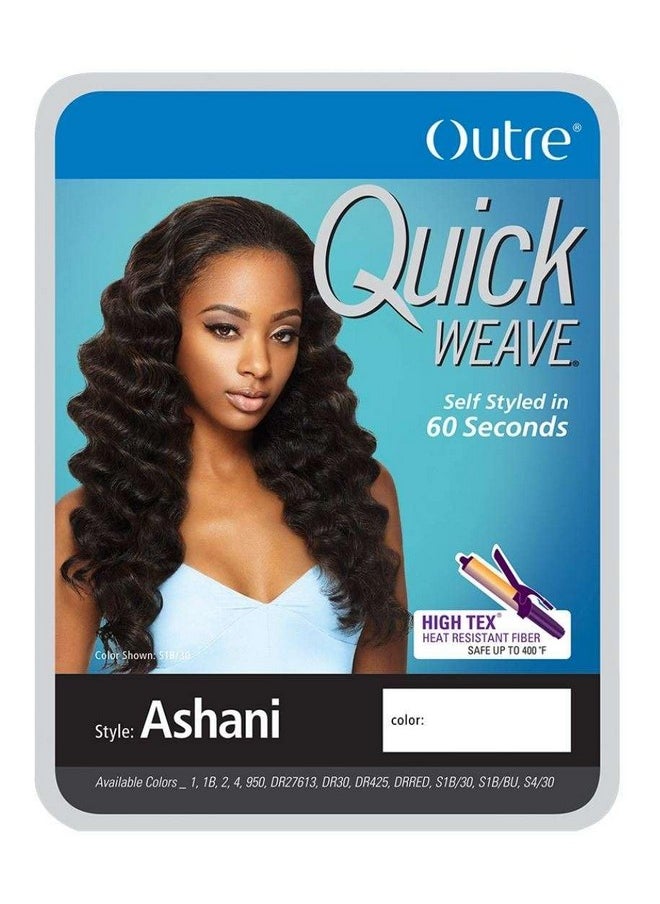 Outre - OUTRE Synthetic Hair Half Wig Quick Weave Ashani (1B) - Image 1