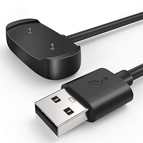 TUSITA Charger Compatible with Amazfit GTR 2, GTR 2e, GTS 2, GTS 2e, GTS2 Mini, Pop, Pop pro, Bip U, T-REX Pro(Not for T-REX), Zepp E, Zepp Z-USB 2 Pins 14mm 0.55in Charging Cable 3.3ft 100cm, Black - Image 1