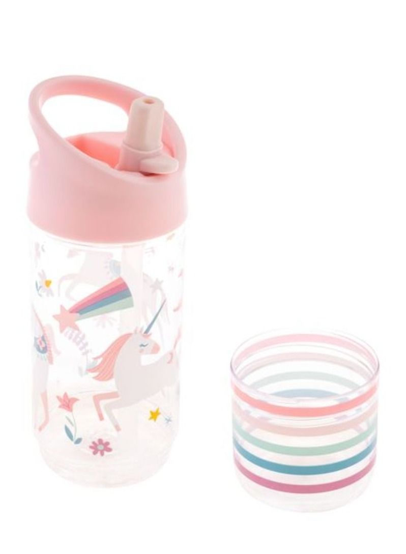 Stephen Joseph Kids Sip and Snack Bottle Unicorn - Image 1