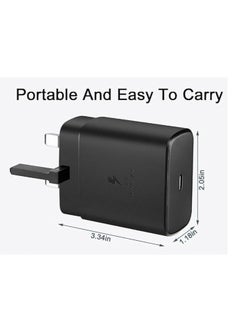 XIPH 45W Super Fast Charger for Samsung Galaxy S23 Ultra/S23+/S23/S22 Ultra/S21+/A54/A53 5G/Z Fold 4/Tab S8 Ultra, PPS PD3.0 USB-C Power Adapter with 1M Type-C Cable  - Image 2