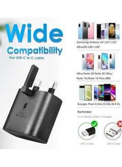 XIPH 45W Super Fast Charger for Samsung Galaxy S23 Ultra/S23+/S23/S22 Ultra/S21+/A54/A53 5G/Z Fold 4/Tab S8 Ultra, PPS PD3.0 USB-C Power Adapter with 1M Type-C Cable  - Image 5