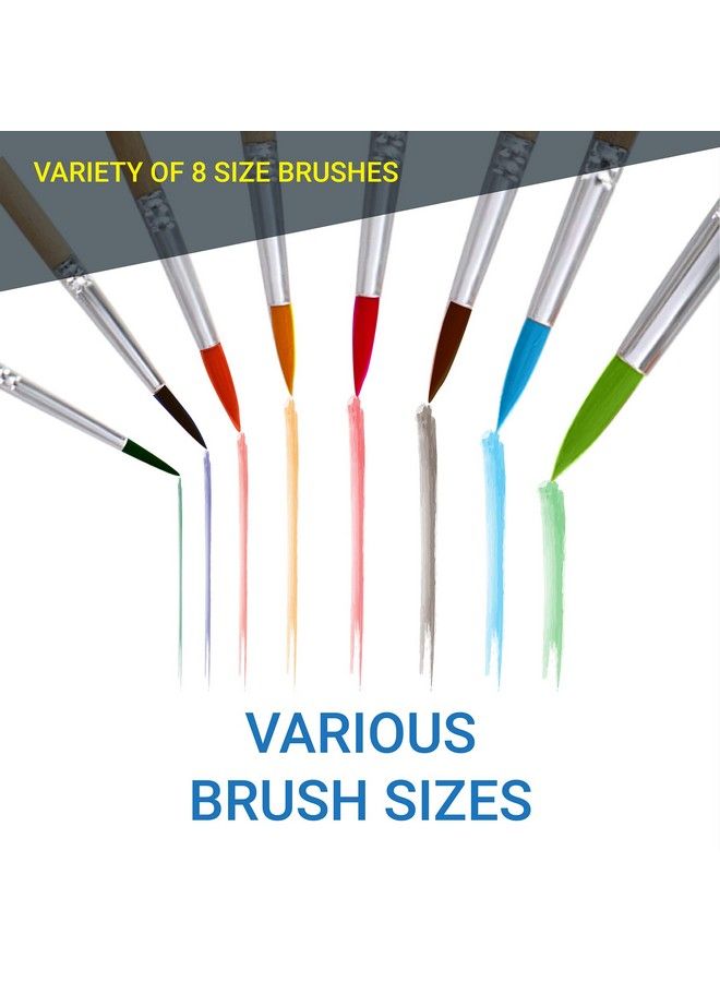 The Mega Deals Watercolor Paint Set Includes 24 Watercolor Paint 8 Paint Brushes For Kids Ultimate Washable Paint Watercolor Supplies Set Water Color Painting Kids 9 Piece Set - Image 4