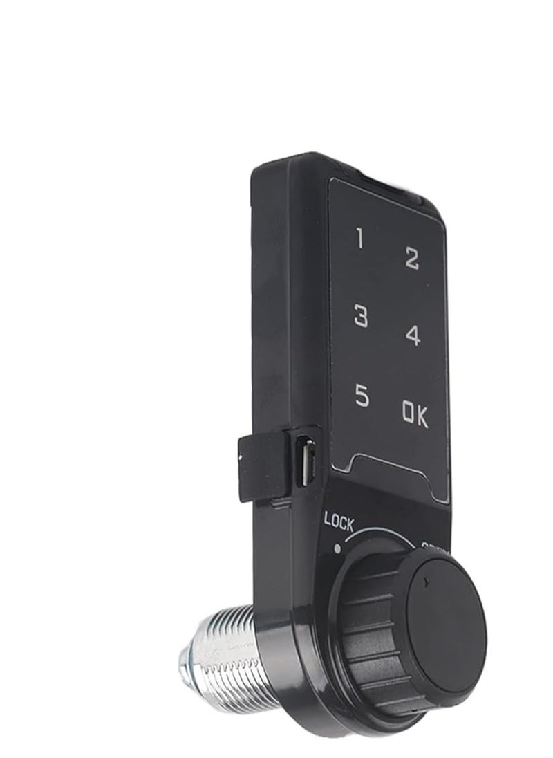 Spaceshoop Touch Keypad Lock Electronic Security Code Deadbolt Lock Kids Safety Lock Digital Password Cabinet Lock for Cabinet Wardrobe  - Image 1