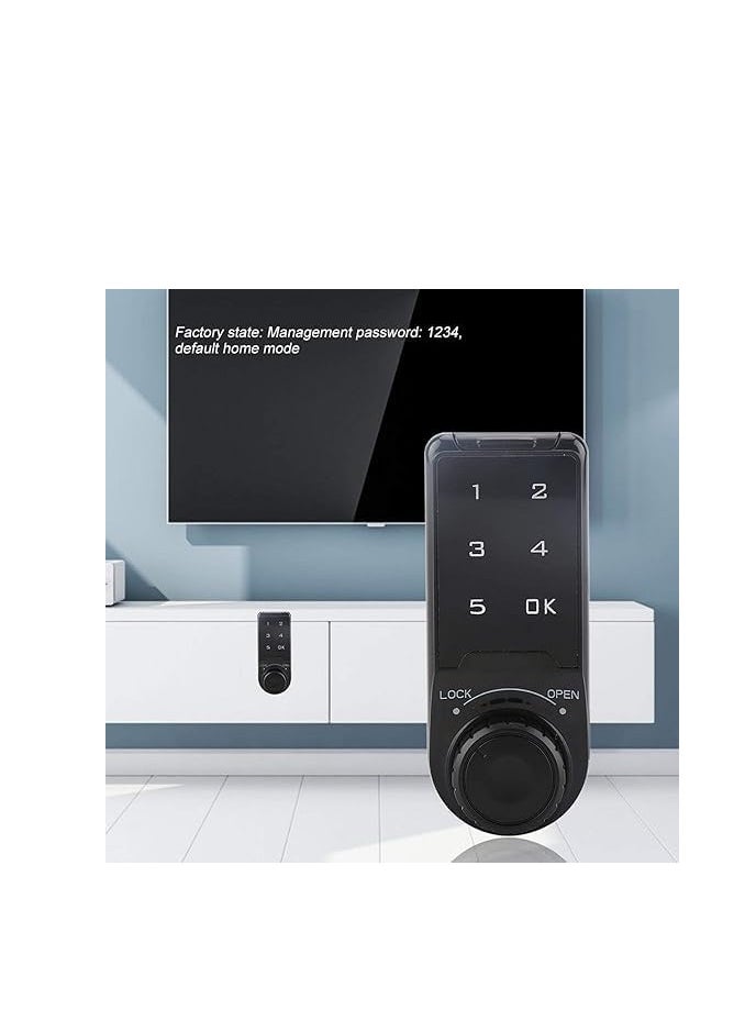 Spaceshoop Touch Keypad Lock Electronic Security Code Deadbolt Lock Kids Safety Lock Digital Password Cabinet Lock for Cabinet Wardrobe  - Image 2