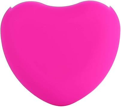 Salmue Silicone gloves brush accessories heart shape silicone makeup brush detergent brush for cosmetic washingRose  - Image 2
