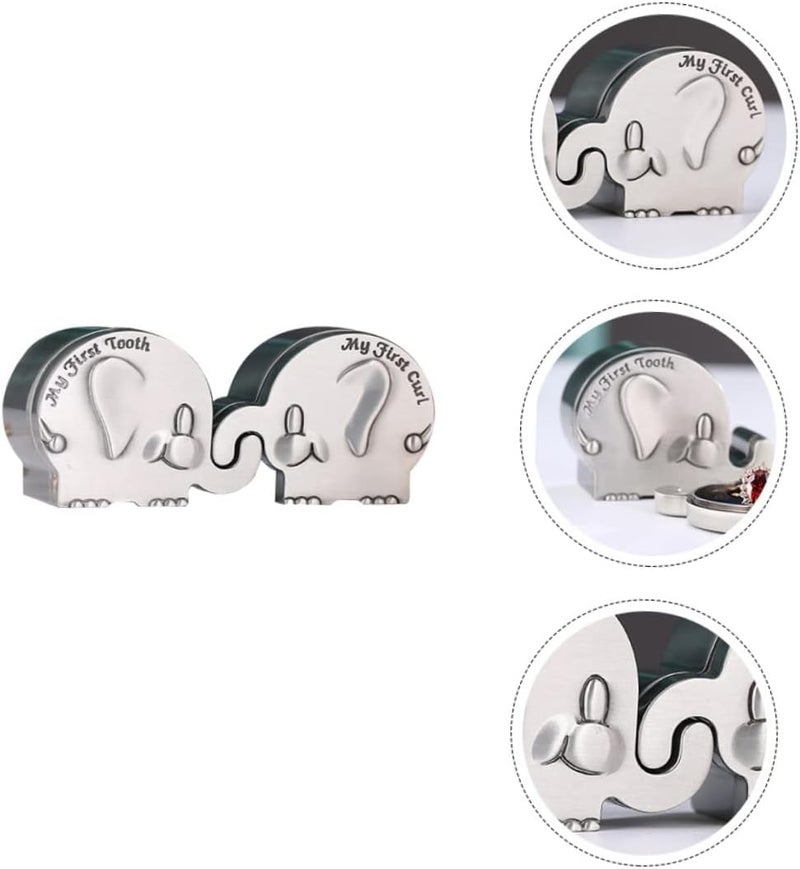 Multiple options Toddmomy 1pair Lovely Elephant Shape Keepsake Box for First Tooth and Hair Curl for Newborn Memories for Christening Birthdays and Holidays Assorted natural tone picks Heavy load resistant Gulf user preference oriented build Diverse purchase plan Multi stock guarantee supply KSA market popular practical build Flexible use switching Space saving design picks Elegant upgraded practical design Longevity upgraded craftsmanship Multi-price design picks Rack friendly Matte anti slip finish Various size alternatives Quick available purchase options Nationwide delivery Trendy natural tone options Fault optimized construction Newly stocked local goods Low wear optimized design Gulf market standard build Elegant practical multi-option build Light sturdy raw material Local licensed courier - Image 2