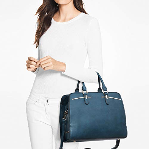 DASEIN Women Handbag Wallet Tote Shoulder Hobo Bag Top Handle Satchel Purse Set 2pcs with 3 Compartments - Image 2