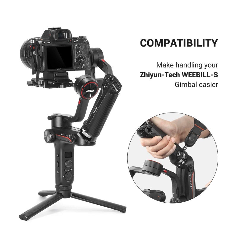 SmallRig Handle Grip Handgrip for Zhiyun-Tech WEEBILL-S Gimbal with Cold Shoe Mount Built-in Wrench, Multiple Threaded Holes - BSS2636C - Image 5
