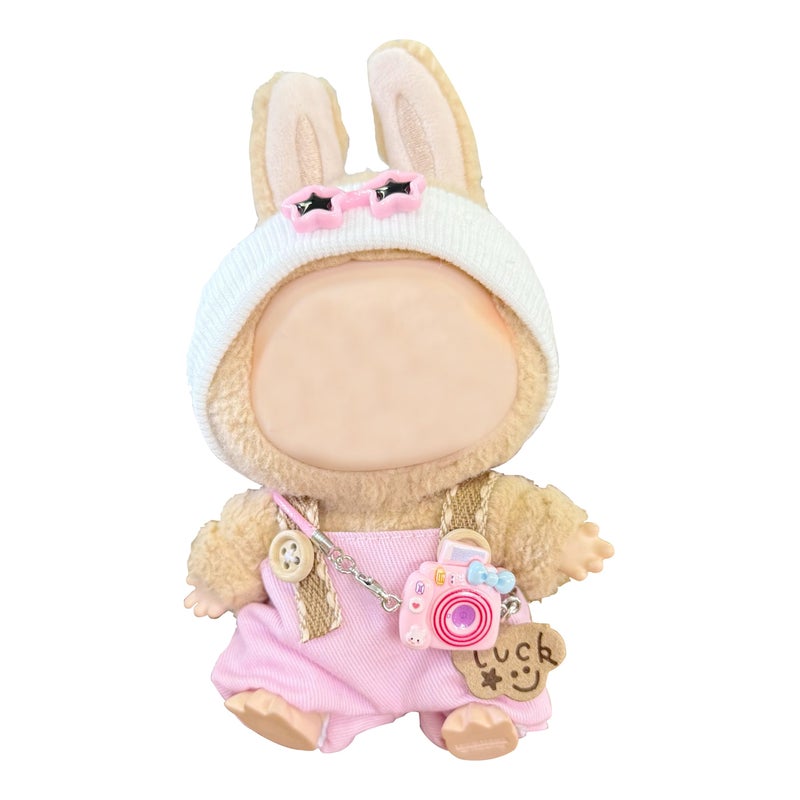 Hongvkae Dolls Clothes for 17cm Dolls Accessories 3 Piece Set Outfits for Doll Handcrafted Stylish Doll ClothesNO Doll Pink - Image 2