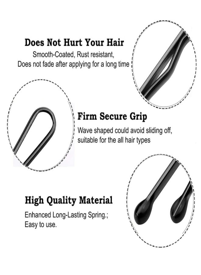 CLEZARO Bobby Hair Pins for Women & Girls (Pack of 240) | Stylish Bob Hairpins for Hairstyling | Metal Hair Clips | Hair Styling Accessories Clips (Black) (H54) - Image 5