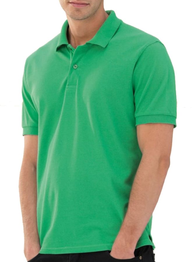 SANTHOME dryncool polo t shirt green