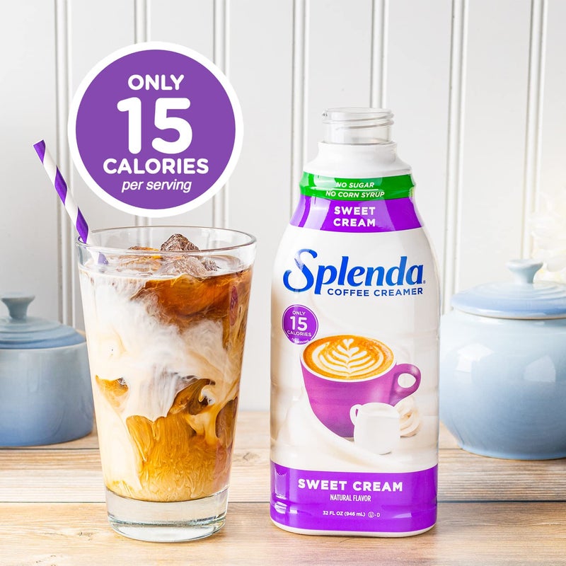 SPLENDA Sugar Free Sweet Cream Coffee Creamer, 32 Fl Oz - Image 2
