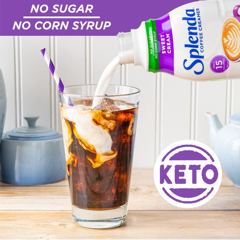 SPLENDA Sugar Free Sweet Cream Coffee Creamer, 32 Fl Oz - Image 3