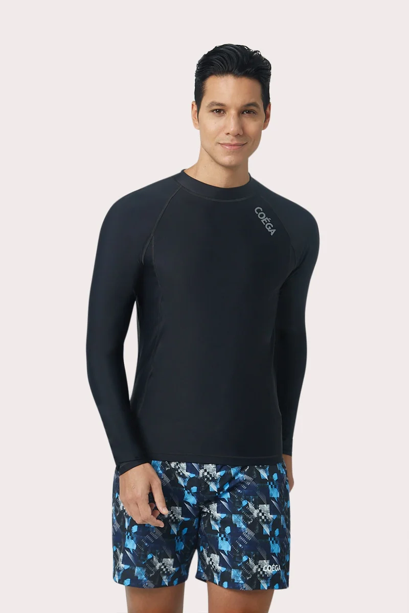 COEGA  Mens Rashguard Long Sleeve - Black