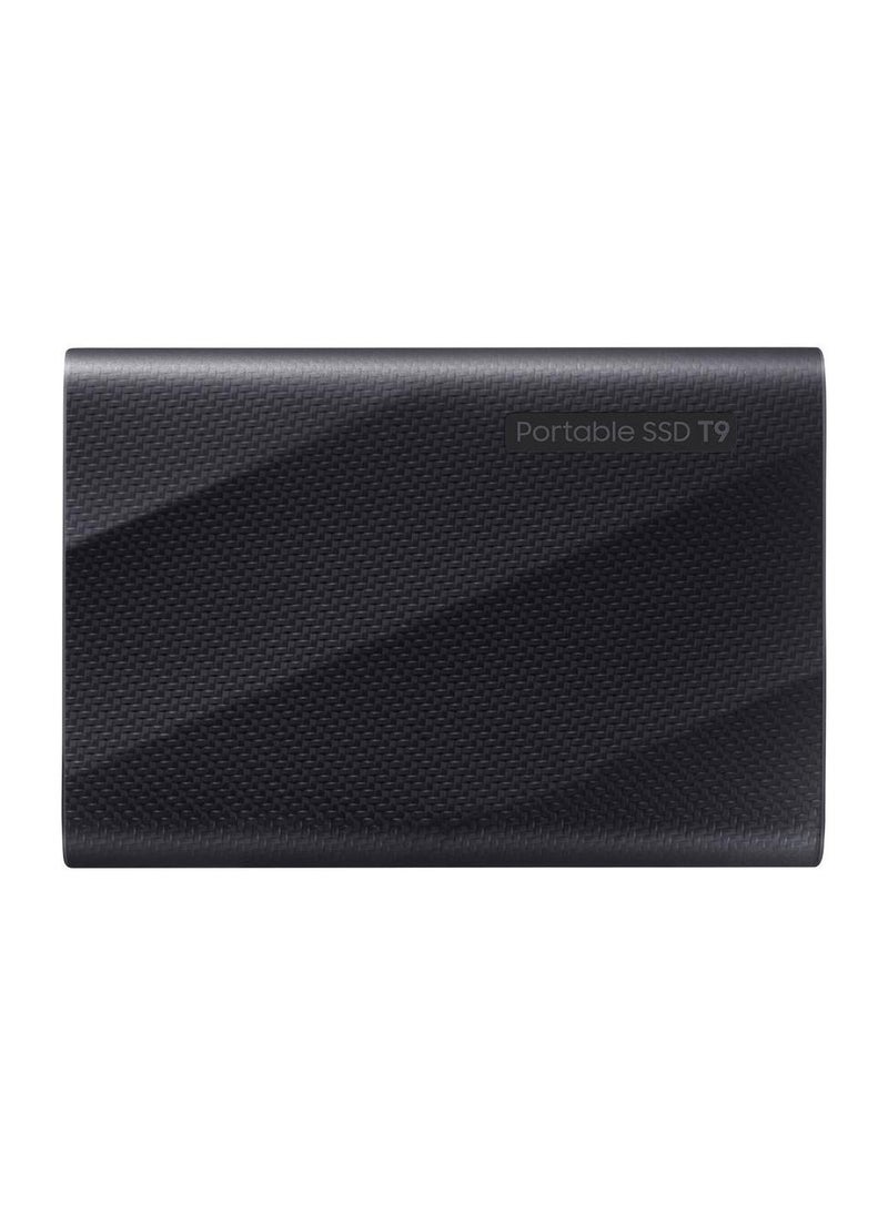 سامسونج T9 USB-C 3.2 Gen 2x2 SSD محمول، سرعة قراءة تسلسلية تصل إلى 2000 ميجابايت/ثانية وسرعة كتابة 1950 ميجابايت/ثانية، تقنية PCIe NVMe، 256 بت AES، توافق عالمي، أسود - Image 3