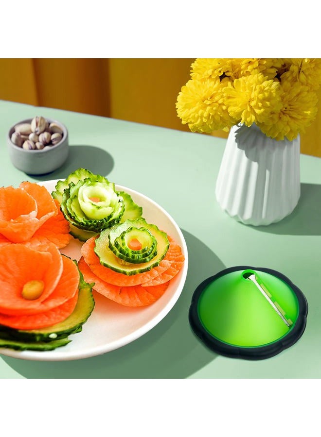 TXIN Carrot Curler and Peeler, Black Carrot Spiral Shred Slicer Root Vegetables Fruits Slicer Sharpener Garnishing Tool - Image 5