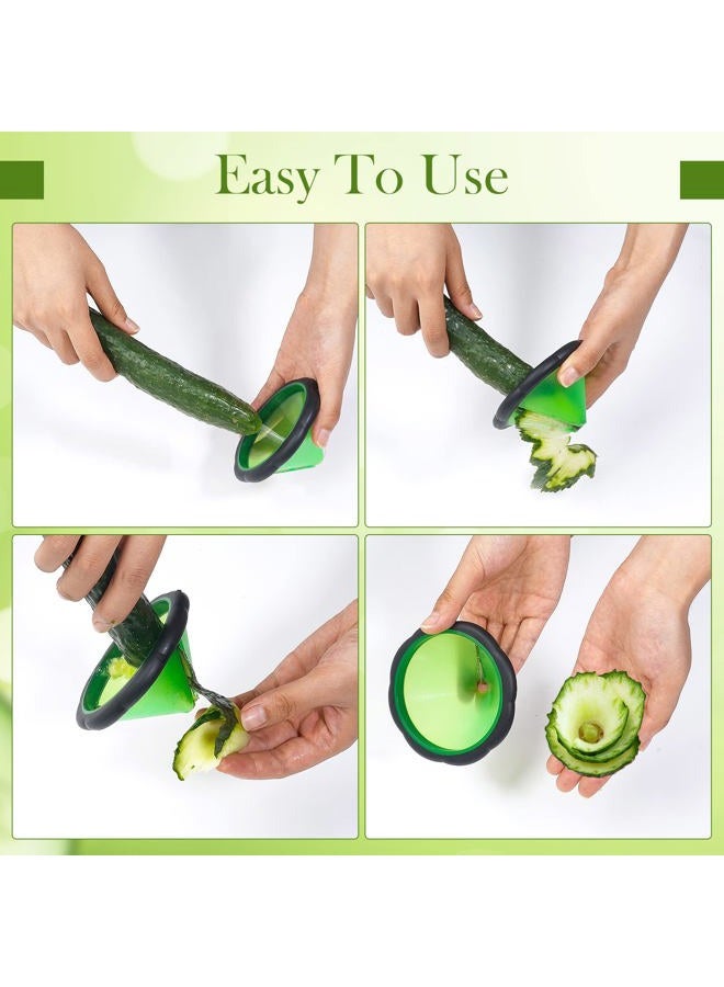 TXIN Carrot Curler and Peeler, Black Carrot Spiral Shred Slicer Root Vegetables Fruits Slicer Sharpener Garnishing Tool - Image 4