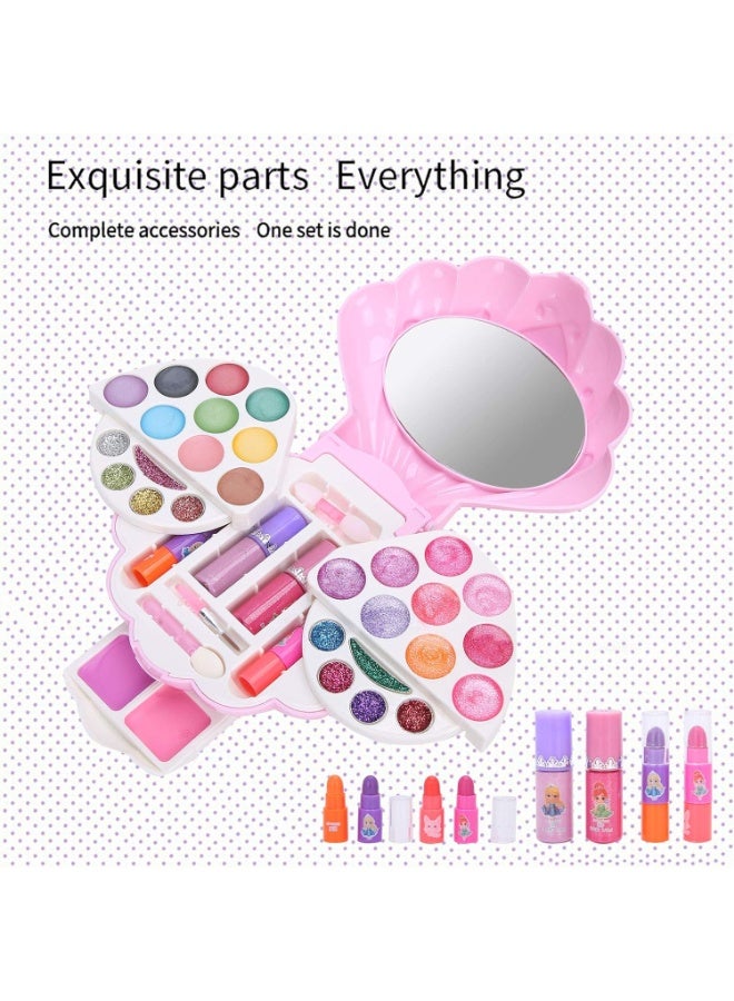 S&Li Novelty Multi-Layer Shell Shape Makeup Case Cosmetic Set Palette Girls Play Toy - Image 3