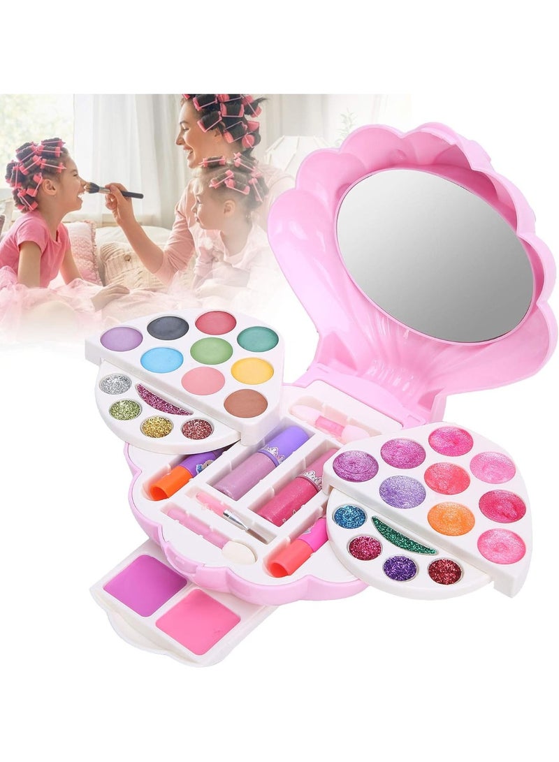 S&Li Novelty Multi-Layer Shell Shape Makeup Case Cosmetic Set Palette Girls Play Toy - Image 2