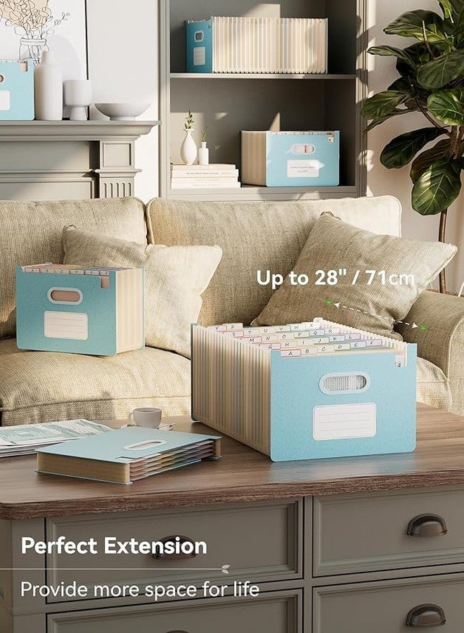 EcoStash 26 Pockets Accordion File Organizer, Wheat Straw File Folders, Upright&Open Top, A-Z Bill Receipt Organizer, 100% BPA Free, Return to Nature, Healthy Living, Letter/A4 Size - 2 Packs - Image 5