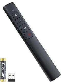 erorex Wireless Presenter Remote Presentation Clicker With Hyperlink And Volume Remote Control Powerpoint Office Presentation Clicker For Keynote Ppt Mac Pc Laptop Battery Included  - Image 1