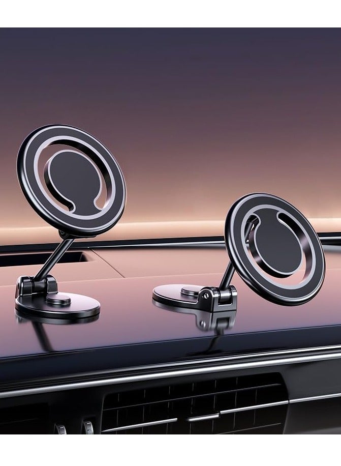 Zikra Car Mount Foldable Strong Magnetic Phone Holders for Your Car Metal Car Phone Mount with Swan Neck Design Carmount - Image 1